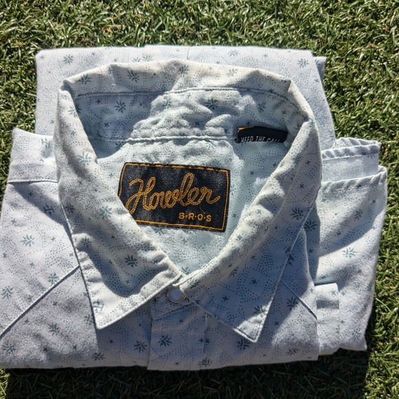 Howler Brothers Light Blue Patterned Shirt - Picture 7 of 7
